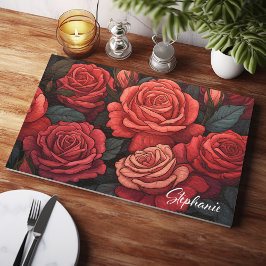 Tabla De Cortar Los rosas son rojos personalizados