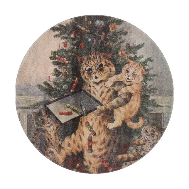 Tabla De Cortar Louis Wain Navidad en Catland  (Anverso)