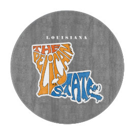 Tabla De Cortar Louisiana Nickname Word Art