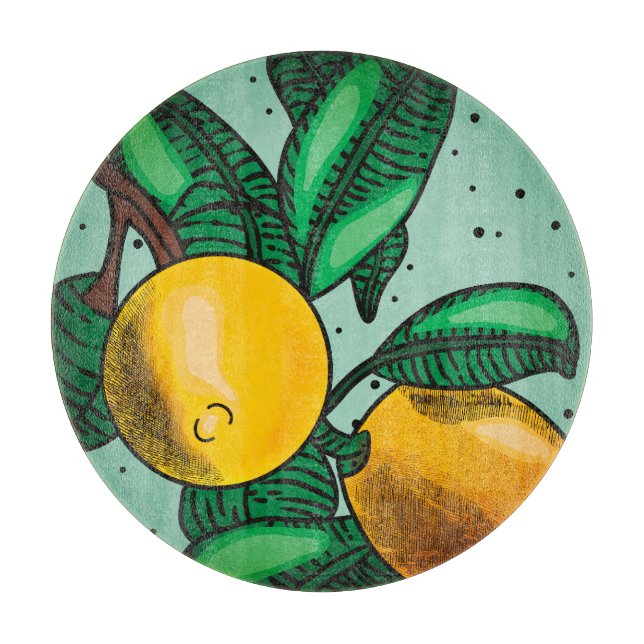 Tabla De Cortar Lovely Lemons Cutting Board (Anverso)