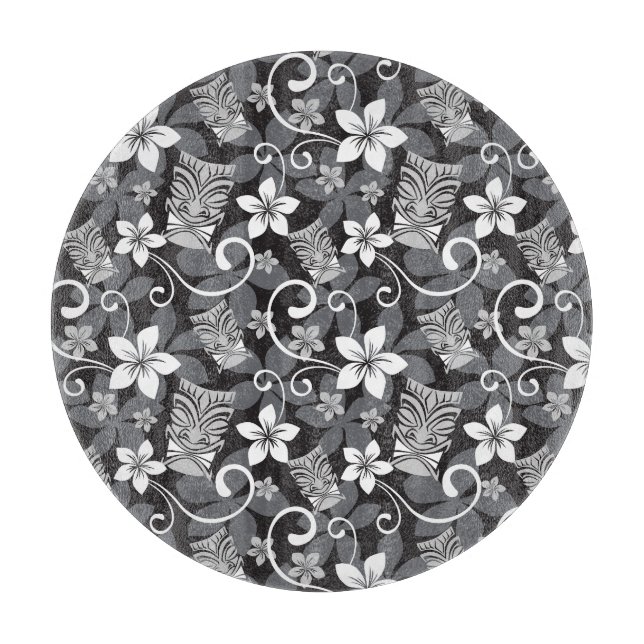 TABLA DE CORTAR LUAU TIKI PATTERN (CHARCOAL) (Anverso)