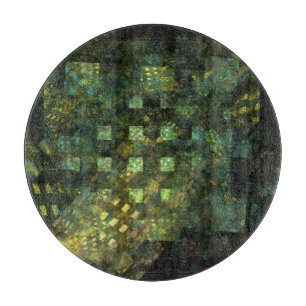 Tabla De Cortar Luces en el círculo de arte abstracto de la ciudad
