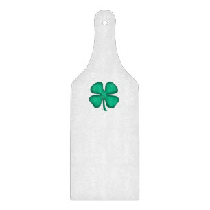 Tabla De Cortar Lucky 4 Leaf Irish Clover tablero de corte