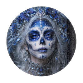 Tabla De Cortar Luna de zafiro Calavera – Celestial Azul