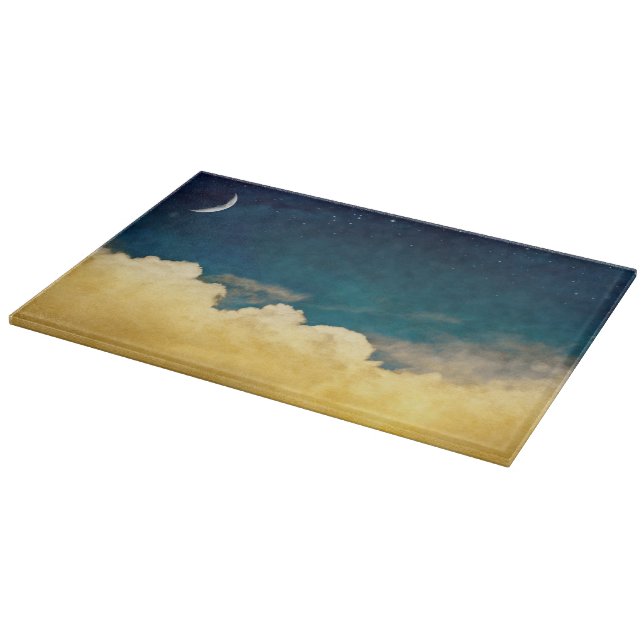 Tabla De Cortar Luna y Cloudscape (Borde)