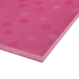 Tabla De Cortar lunares rosados intensos y rosados rosa francés