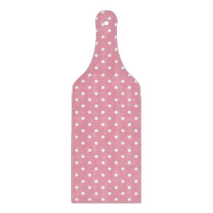 Tabla De Cortar Lunares sobre patrón rosa