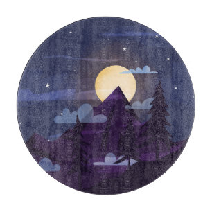 Tabla De Cortar Luz de luna de montaña