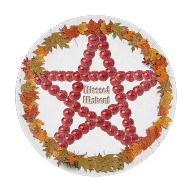 Tabla De Cortar Mabon Pentacle (Anverso)