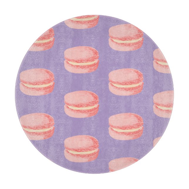 Tabla De Cortar Macarrones rosados (Anverso)