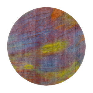 Tabla De Cortar Madera Petrificada de Cerca