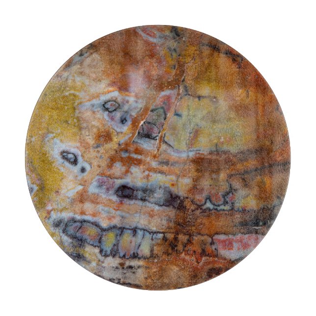 Tabla De Cortar Madera Petrificada Marrón (Anverso)