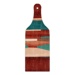 Tabla De Cortar Madera y turquesa