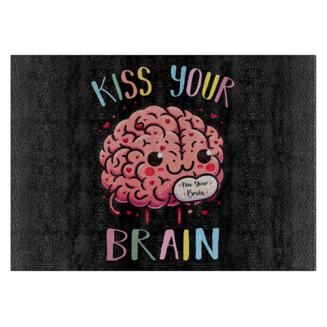 Tabla De Cortar Maestra Besa Tu Cerebro (Anverso)