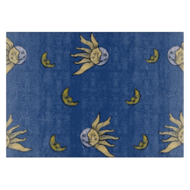Tabla De Cortar Magia Celestial Azul Cielo Whimsigoth (Anverso)