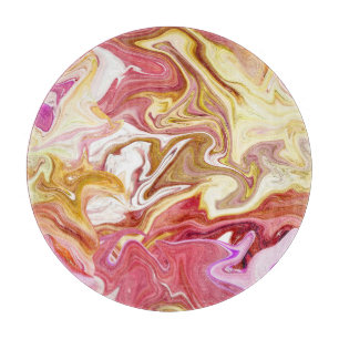Tabla De Cortar Magia de la Mármol: diseño abstracto colorido