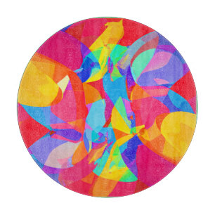 Tabla De Cortar Mágica de patrones vivos y coloridos