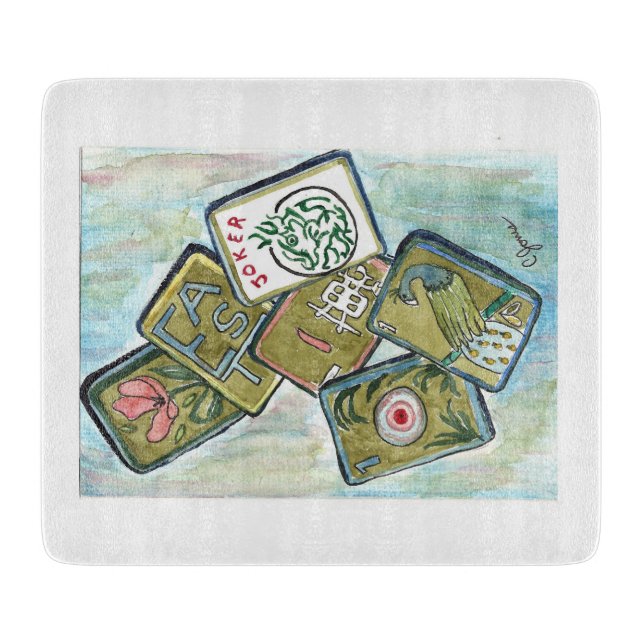 Tabla De Cortar Mahjong Tiles (Anverso)