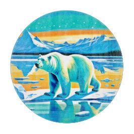Tabla De Cortar Majestad Polar: Paisaje Ártico