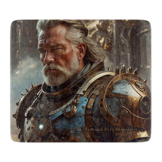 Tabla De Cortar Majestic Regal Steampunk King Cutting Board (Anverso)