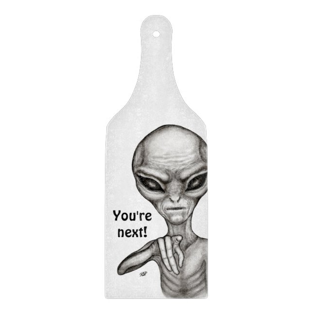 Tabla De Cortar ¡Mala Alien, eres la siguiente! (Anverso)