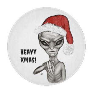 Tabla De Cortar Malo Alien , Pesada Navidad !