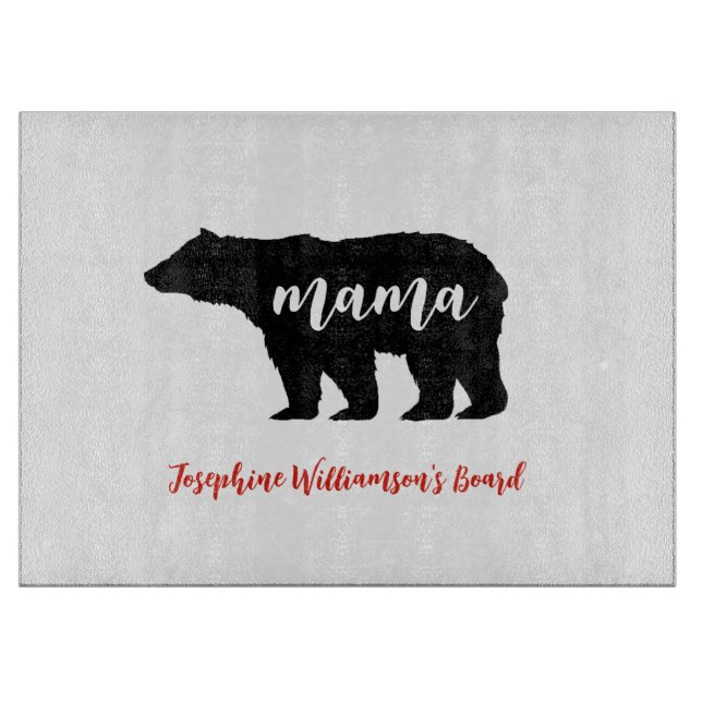 Tabla De Cortar Mama Bear personalize with Name (Anverso)