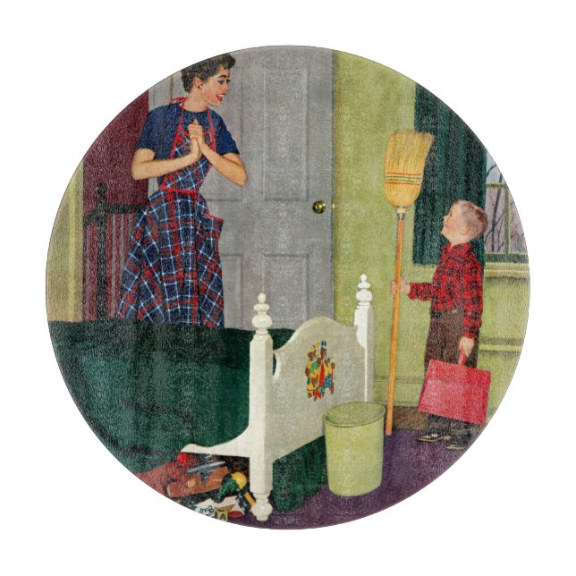 Tabla De Cortar ¡Mamá, Limpié Mi Habitación! (Anverso)
