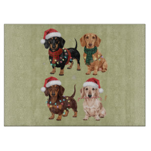 Tabla De Cortar Mamá Perro Navidad Dachshund Amante Regalo Navidad