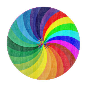 Tabla De Cortar Mandala-46556 de color arcoiris
