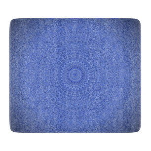 Tabla De Cortar Mandala azul