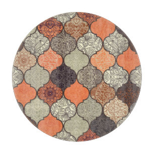 Tabla De Cortar Mandala colorida: El mosaico islámico sin problema