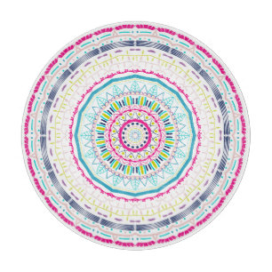 Tabla De Cortar mandala colorido