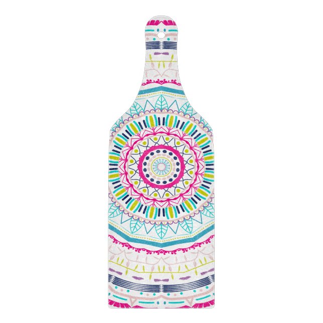 Tabla De Cortar mandala colorido (Anverso)