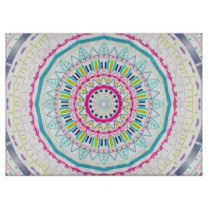Tabla De Cortar mandala colorido