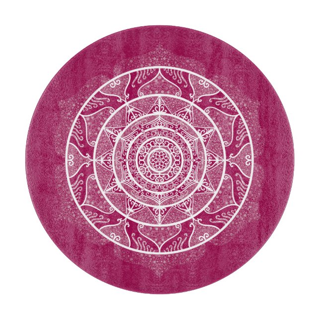 Tabla De Cortar Mandala del vino (Anverso)