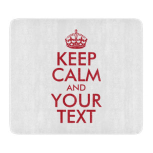 TABLA DE CORTAR MANTENER CALMA Y EL TEXTO