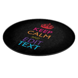 Tabla De Cortar Mantener la CALMA personalizada Hacer que el texto