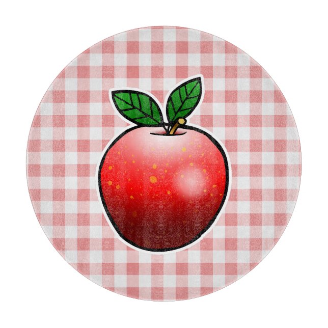 Tabla De Cortar Manzana Roja Dulce (Anverso)