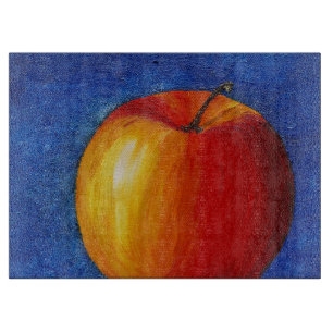 Tabla De Cortar Manzana roja - Pintura de vida fija