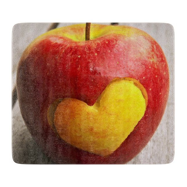 Tabla De Cortar "Manzanas" Foto Cute. Comprar ahora (Anverso)