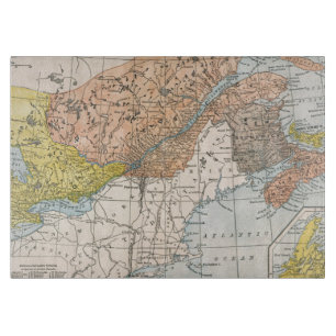 TABLA DE CORTAR MAPA: CANADÁ DEL ESTE