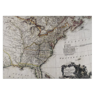 TABLA DE CORTAR MAPA DE AMÉRICA, 1809