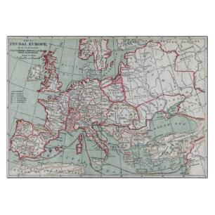 Tabla De Cortar MAPA De EUROPA, siglo XII