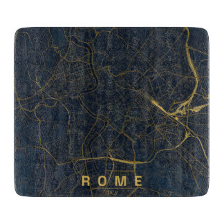 Tabla De Cortar Mapa de la ciudad de Roma Italia Diseño Minimalist