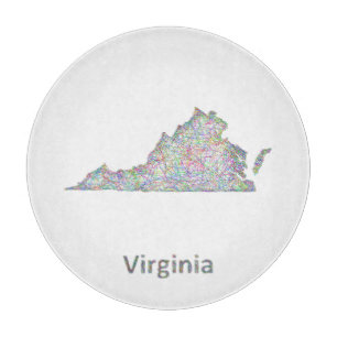 Tabla De Cortar Mapa de Virginia
