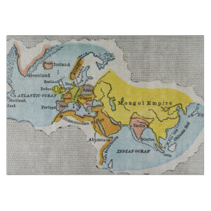 Tabla De Cortar MAPA DEL MUNDO, c1300.