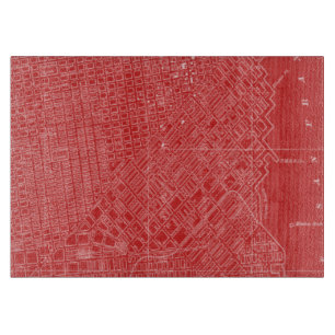 Tabla De Cortar Mapa gráfico de San Francisco