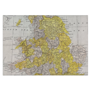 TABLA DE CORTAR MAPA: INGLATERRA Y PAÍS DE GALES