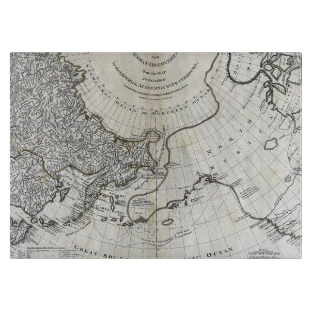 TABLA DE CORTAR MAPA: NORTH PACIFIC (Anverso)